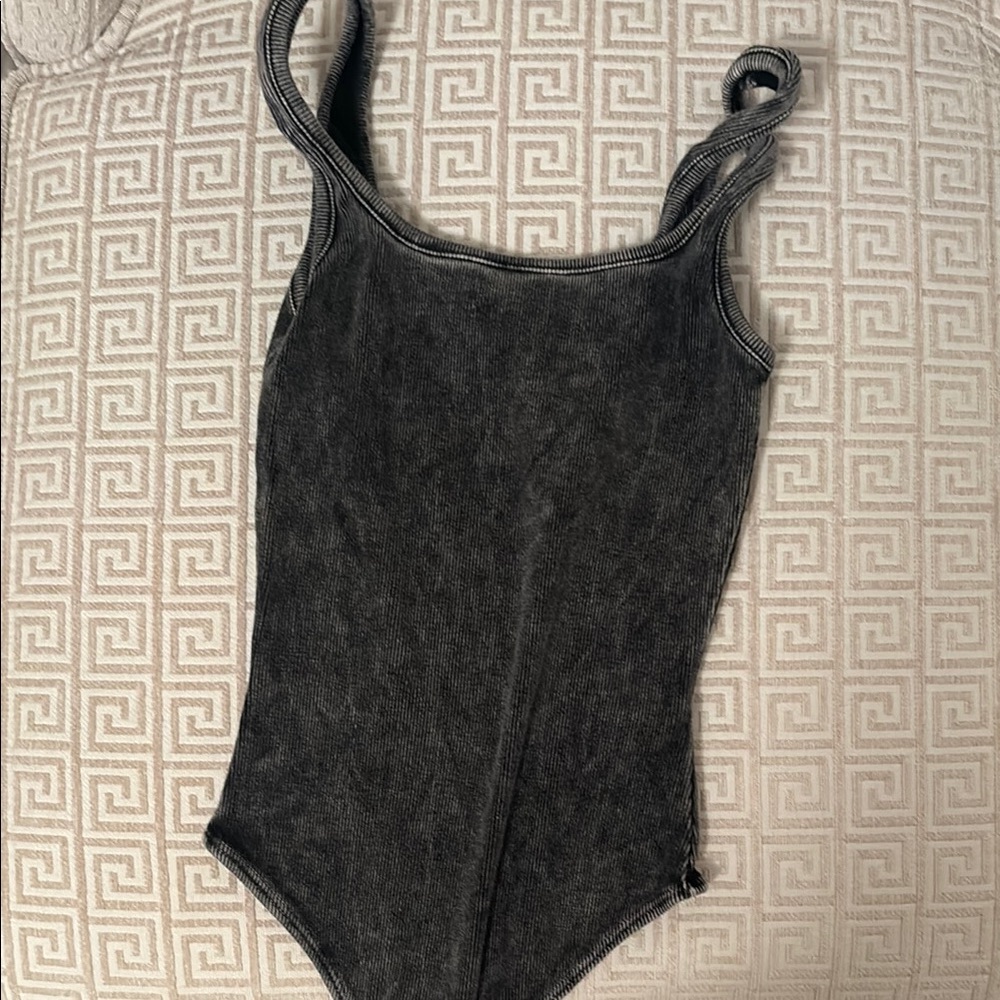 Stylish Dark Grey Bodysuit